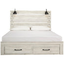 Size_King --  Cambeck B192B31 King Panel Bed with 2 Storage Drawers IMAGE 3