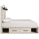  Size_King --  Cambeck B192B19 King Panel Bed with 2 Storage Drawers IMAGE 4
