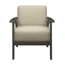  Manufacturer Color_Light Brown -- Homelegance Ocala Stationary Fabric Accent Chair IMAGE 2