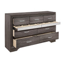  Color_Grey -- Homelegance Luster 7 Drawer Dresser IMAGE 3