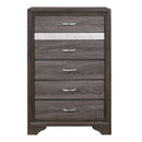  Color_Grey -- Homelegance Luster 5 Drawer Chest IMAGE 1