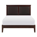  Color_Brown Size_Queen -- Homelegance Seabright Upholstered Panel Bed IMAGE 1