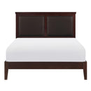  Color_Brown Size_Queen -- Homelegance Seabright Upholstered Panel Bed IMAGE 1