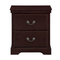  Color_Cherry -- Homelegance Seabright 2 Drawer Nightstand IMAGE 1