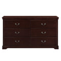  Color_Cherry -- Homelegance Seabright 6 Drawer Dresser IMAGE 1