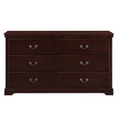  Color_Cherry -- Homelegance Seabright 6 Drawer Dresser IMAGE 1