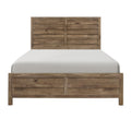  Color_Pine Size_Queen -- Homelegance Mandan Panel Bed IMAGE 1