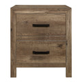  Color_Pine -- Homelegance Mandan 2 Drawer Nightstand IMAGE 1