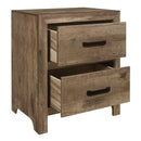  Color_Pine -- Homelegance Mandan 2 Drawer Nightstand IMAGE 3