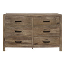  Color_Pine -- Homelegance Mandan 6 Drawer Dresser IMAGE 1