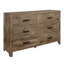  Color_Pine -- Homelegance Mandan 6 Drawer Dresser IMAGE 2