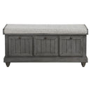  Homelegance Woodwell 4586DG Lift Top Storage Bench IMAGE 1