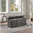  Homelegance Woodwell 4586DG Lift Top Storage Bench IMAGE 4