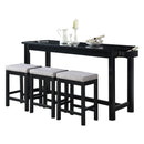  Homelegance Connected 4 pc Counter Height Dinette 5713BK IMAGE 1