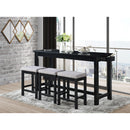  Homelegance Connected 4 pc Counter Height Dinette 5713BK IMAGE 7