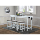  Homelegance Connected 4 pc Counter Height Dinette 5713WT IMAGE 7