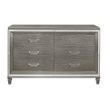  Color_Grey/ Silver -- Homelegance Tamsin 6 Drawer Dresser IMAGE 1