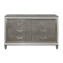 Color_Grey/ Silver -- Homelegance Tamsin 6 Drawer Dresser IMAGE 1