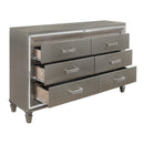  Color_Grey/ Silver -- Homelegance Tamsin 6 Drawer Dresser IMAGE 3