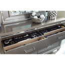  Color_Grey/ Silver -- Homelegance Tamsin 6 Drawer Dresser IMAGE 4