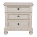  Color_White -- Bethel 2259W-4 Night Stand, Hidden Drawer IMAGE 1