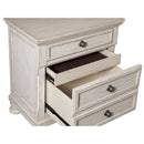  Color_White -- Bethel 2259W-4 Night Stand, Hidden Drawer IMAGE 4
