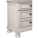  Color_White -- Bethel 2259W-4 Night Stand, Hidden Drawer IMAGE 5