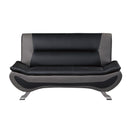  Homelegance Veloce Stationary Leather Look Loveseat 8219BLK-2 IMAGE 1