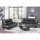  Homelegance Veloce Stationary Leather Look Loveseat 8219BLK-2 IMAGE 3