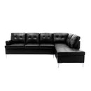  Homelegance Barrington 8378BLK* 2 pc Sectional with Right Chaise IMAGE 2