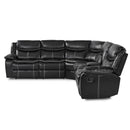  Manufacturer Color_Black -- Homelegance Bastrop Reclining 3 pc Sectional IMAGE 2