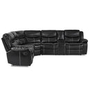  Manufacturer Color_Black -- Homelegance Bastrop Reclining 3 pc Sectional IMAGE 3