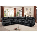  Manufacturer Color_Black -- Homelegance Bastrop Reclining 3 pc Sectional IMAGE 5