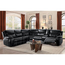  Manufacturer Color_Black -- Homelegance Bastrop Reclining 3 pc Sectional IMAGE 6