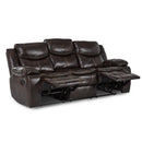  Homelegance Bastrop 8230BRW-3 Double Reclining Sofa IMAGE 4