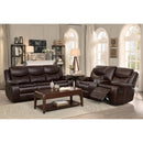  Homelegance Bastrop 8230BRW-3 Double Reclining Sofa IMAGE 5