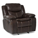  Homelegance Bastrop 8230BRW-1 Glider Reclining Chair IMAGE 2