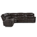  Manufacturer Color_Brown -- Bastrop 8230BRW*SC 3 pc Sectional with Right Console IMAGE 2