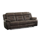  Manufacturer Color_Dark Brown -- Homelegance Madrona Hill Reclining Fabric Sofa IMAGE 2