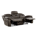  Manufacturer Color_Dark Brown -- Homelegance Madrona Hill Reclining Fabric Sofa IMAGE 3