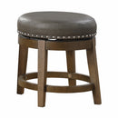  Homelegance Westby 5681GRY-18 Round Swivel Stool, Grey IMAGE 1