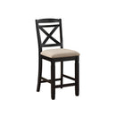  Homelegance Baywater 5705BK-24 Counter Height Chair IMAGE 2