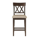  Homelegance Balin 5716-24S2 Counter Height Chair, Double X Back IMAGE 1