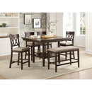  Homelegance Balin 5716-24S2 Counter Height Chair, Double X Back IMAGE 3