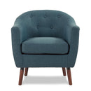  Manufacturer Color_Blue -- Homelegance Lucille Stationary Fabric Accent Chair IMAGE 1