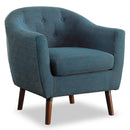  Manufacturer Color_Blue -- Homelegance Lucille Stationary Fabric Accent Chair IMAGE 2