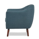  Manufacturer Color_Blue -- Homelegance Lucille Stationary Fabric Accent Chair IMAGE 3