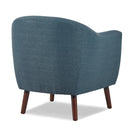  Manufacturer Color_Blue -- Homelegance Lucille Stationary Fabric Accent Chair IMAGE 4