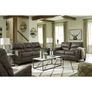  Manufacturer Color_Smoke -- Signature Design by Ashley Navi Stationary Leather Look Sofa IMAGE 10