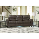  Manufacturer Color_Smoke -- Signature Design by Ashley Navi Stationary Leather Look Sofa IMAGE 5